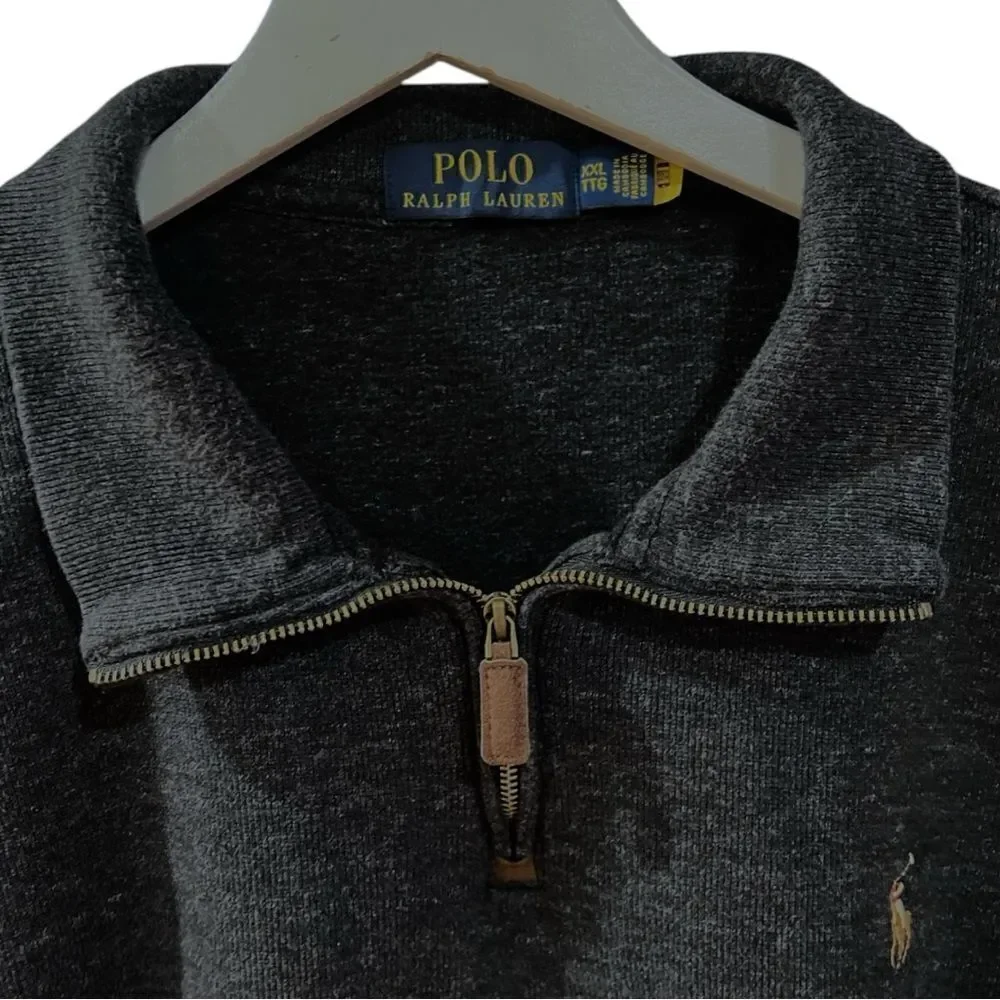 POLO Ralph Lauren Estate Rib Mockneck Pullover in Polo Black Size XXL